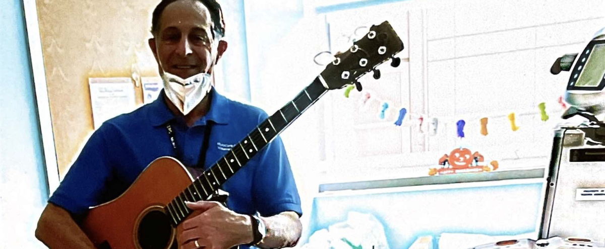 In my own words: Volunteer gives the gift of music to patients