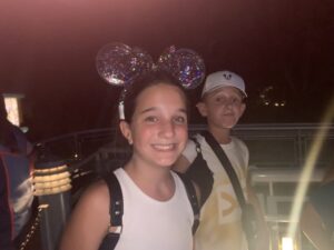 Hadley and brother Joe at Disney