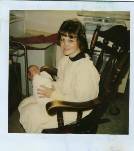 Mary holding son