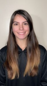 Portrait of a woman in a black sweatshirt