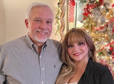 Jaime Garcia and wife Dorry at Christmas
