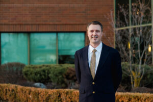 Dr. Nathan Spence standing outside